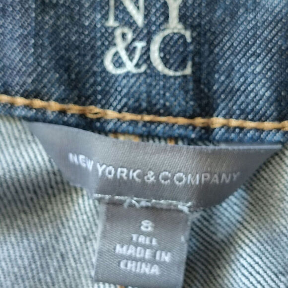 NYC Low Rise Curvy Bootcut Jeans Medium Wash Womens Size 8 - Picture 3 of 4
